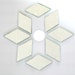 Silver Mirror Mosaic Tile Harlequin Diamonds Hand Cut from Flat Silver Mirror into 3 Different Sizes Perfect for Mosaic Artists and Crafters