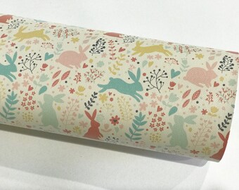 Woodland Bunny Faux Leatherette
