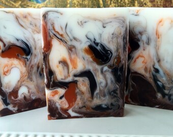 Spiced Mahogany Soap - Glycerin Soap - Soap for Men - Father's Day Gift - Gift for Dad, Husband, Son, Brother