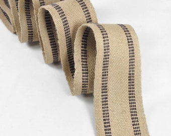 Black Jute Webbing - by the Yard