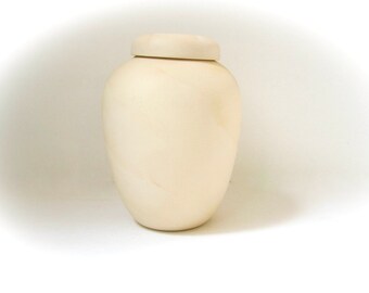 Ceramic Pet Urn, Cat or Dog or any animal, Hand made -7 inches tall, parchment technique