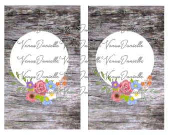 Digital Cover~ Wooden Floral Pocket TN Cover, Printable Pocket Cover, Wood, Floral, Printable Cover, Printable Dashboard