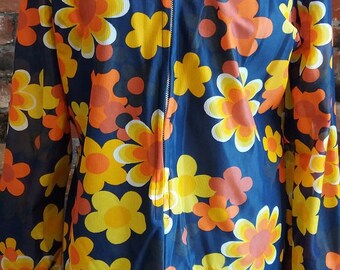 1970s Flower Power Top Size - UK 12