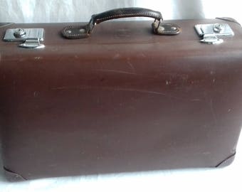 Brown Vintage Globetrotter Suitcase