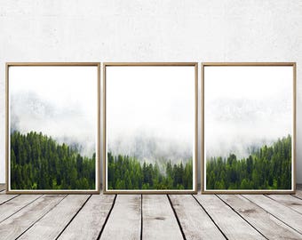 Forest Wall Art Posters Forest Print Forest Art Nature Print Plant Print Printable Art Print Download
