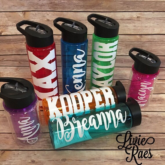 Personalized Water Bottles Sports Bottle Name Water Bottle