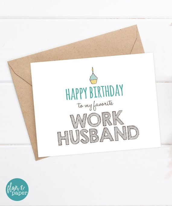 work birthday card