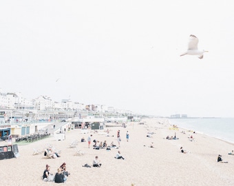 Brighton beach in the summer