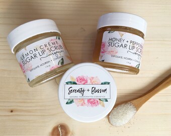 Organic Sugar Lip Scrub by Serenity + Blossom