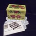 Yellow & Red Rose Tin Metal File Recipe Box+ Recipe Cards AS FOUND