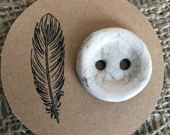 Large button raku pottery to customize your creations