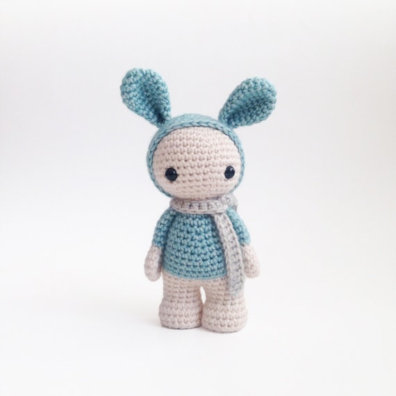 Plush bunny toy Amigurumi rabbit stuffed animal cute