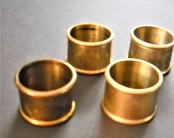 Set Of 4 Brass Napkin Rings Napkin Holders