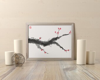 Plum Blossom IV Print
