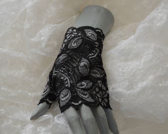 Short Lace Gloves chic Calais lace fingerless gloves