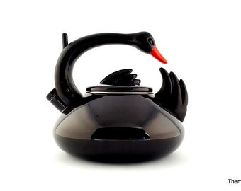 Vintage kettle black swan novelty kitchen tea kettle