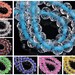 Wholesale 72pcs 8X6mm Clear Filling Core Bead Rondelle Faceted Loose Spacer Glass Beads Crafts DIY Jewelry Findings 15 Colors SKU BZ062