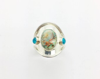 Monarch Opal Ring, Sterling Opal Ring, Opal Ring,