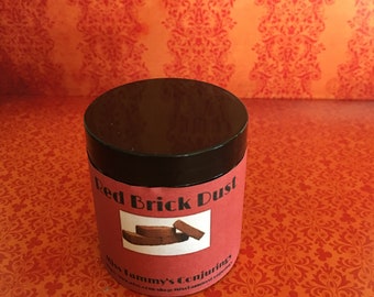 4 Ounce Jar Red Brick Dust, Red Brick Dust, Brick Dust, Red Ochre, Protection