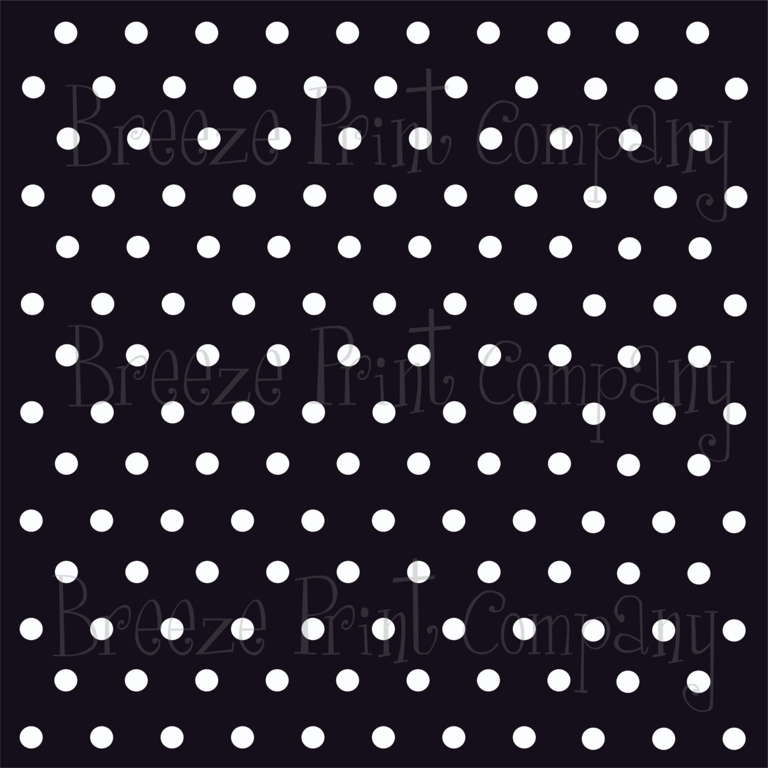 Black with white polka dots craft vinyl sheet HTV or