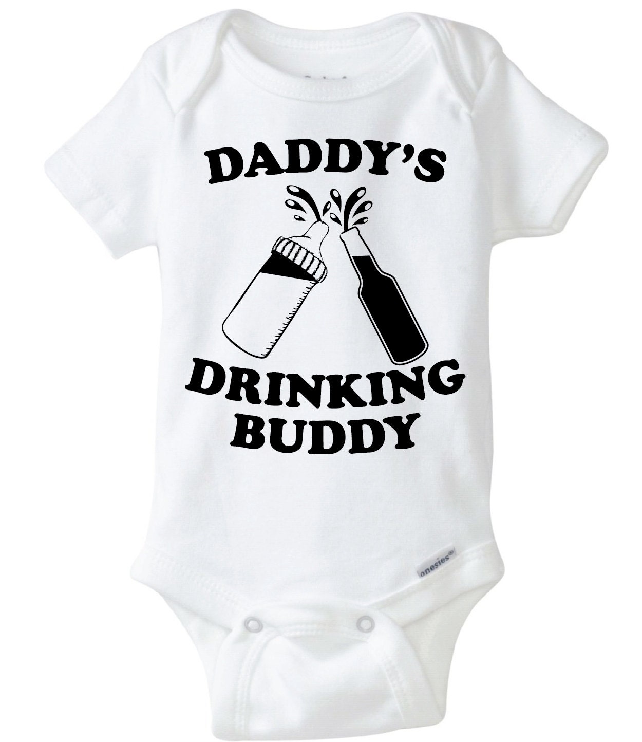 Download Daddy's Drinking Buddy Onesie Design SVG DXF Vector