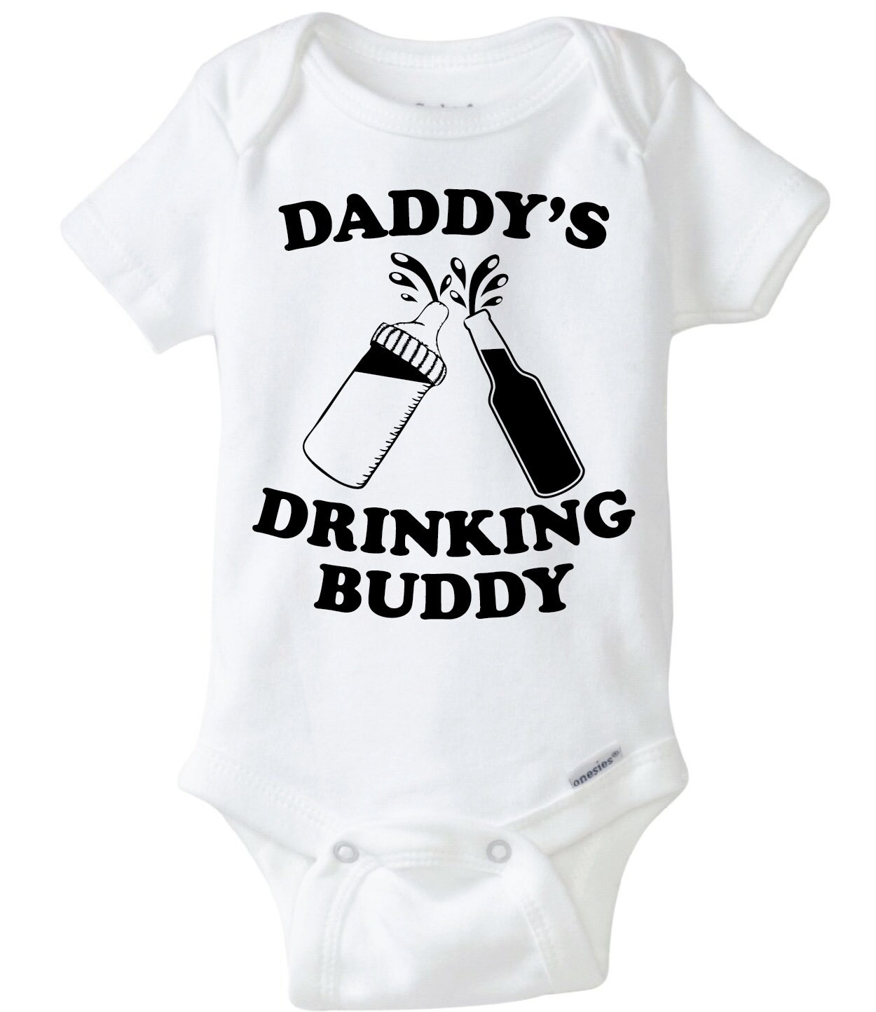 Daddy's Drinking Buddy Onesie Design SVG DXF Vector