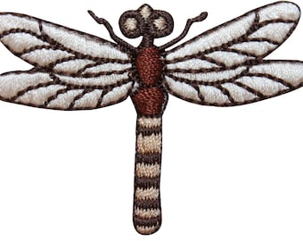 ID #1673A Dragonfly Damselfly Insect Bug Embroidered Iron On Applique Patch