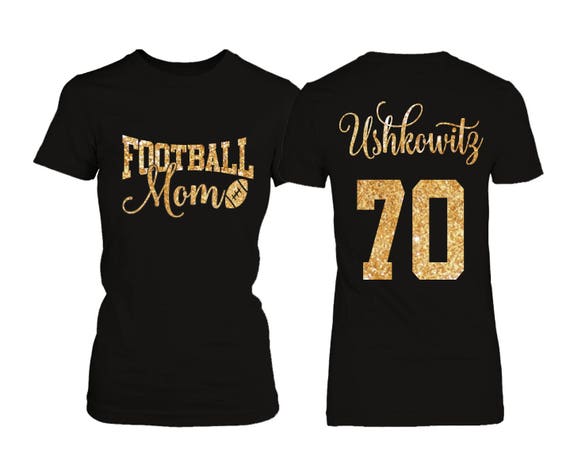 Personalized Football Mom T-shirt