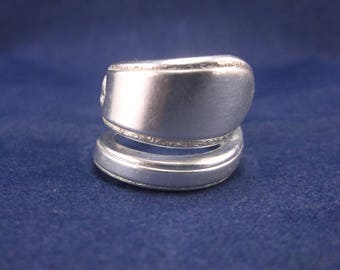 Spoon Ring 1930 "Adoration" Handmade Spoon Jewelry Size 8