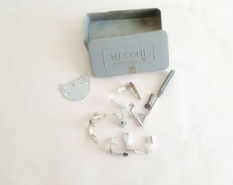 Vintage Necchi Sewing Attachments Box