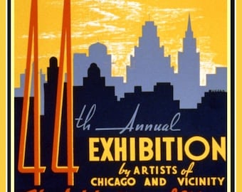 Art Print Chicago Art Institute 1940 Poster Print
