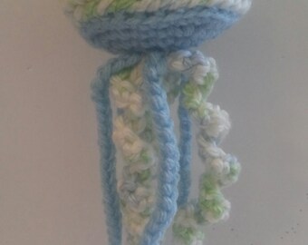 Crocheted Stuffed Jellyfish toy