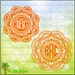 Mandala SVG Monogram Base Design, 2 Color, 3 Color SVGs Cut File & Digital Clipart Instant Download Full Color Jpeg, Png, SVG, DXF Eps Files