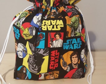 Star wars drawstring project bag