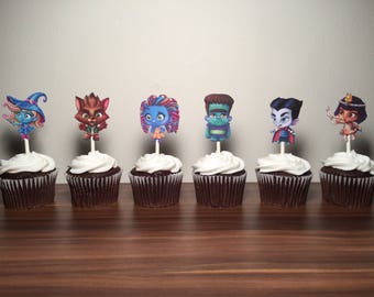 Super Monsters Cupcake Toppers (set of 12)