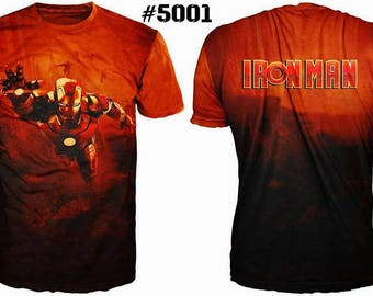 Fantastic movie cinema men's 3D t-shirt "Iron Man"