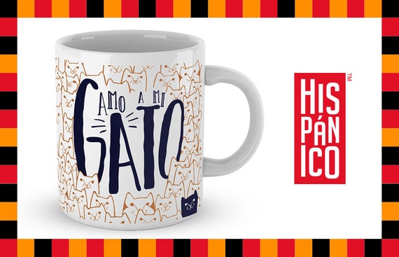 Spanish Mug "Amo a mi Gato"
