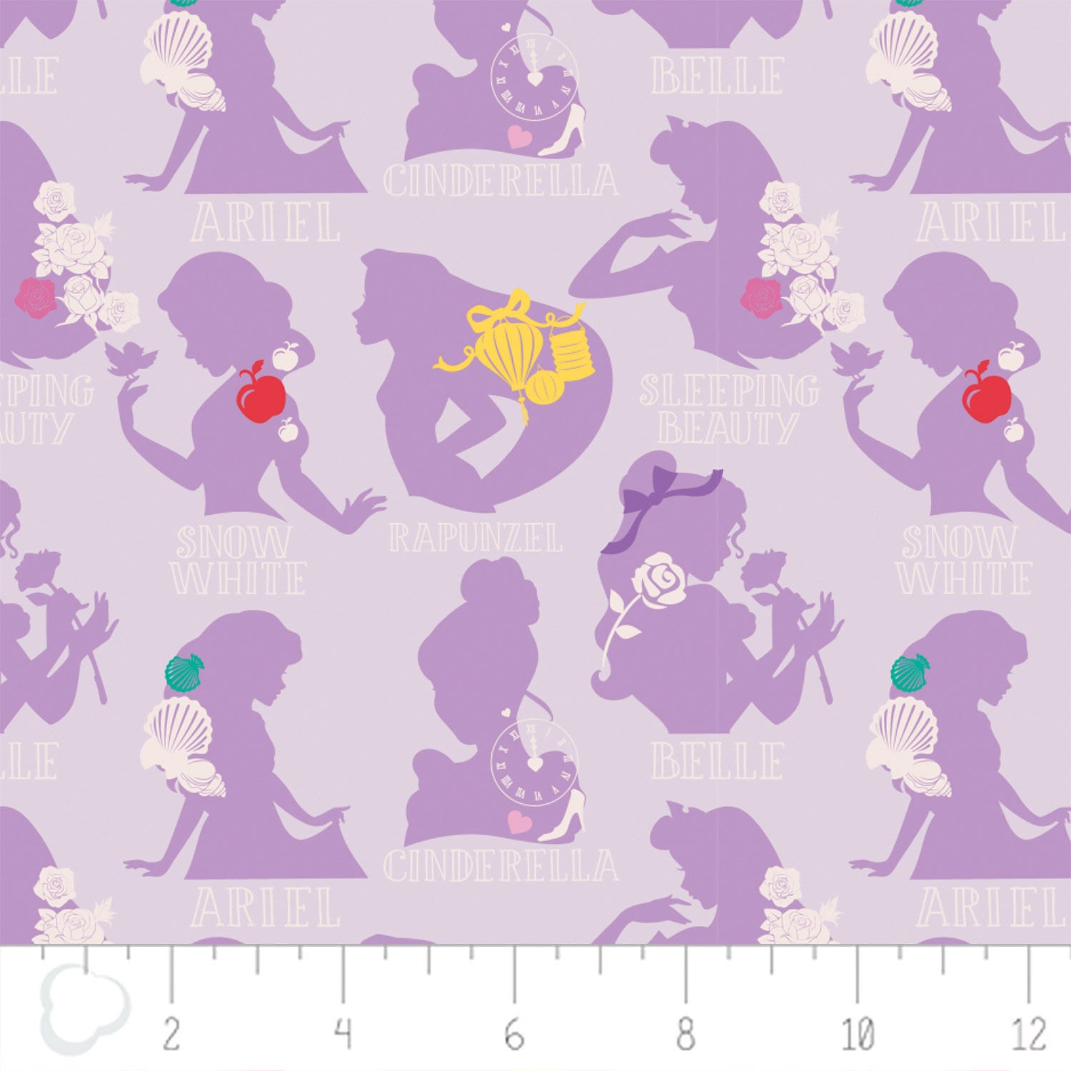 Disney Fabric Disney Princess Fabric Camelot Disney Princess Cameo