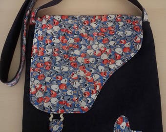 Handbag shoulder bag with front flap fantasy