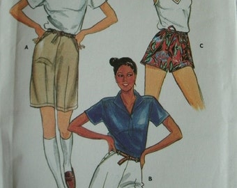 Misses Shorts size 10 Butterick Pattern 3908 Vintage 1980's