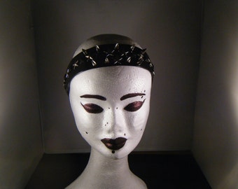 Spiked and Studded Headband with Stars