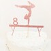 Gymnastics cake topper/ Gymnast cake topper/ Balance beam cake topper