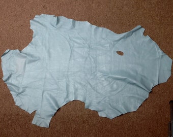 MA06.Light Blue Leather Lambskin