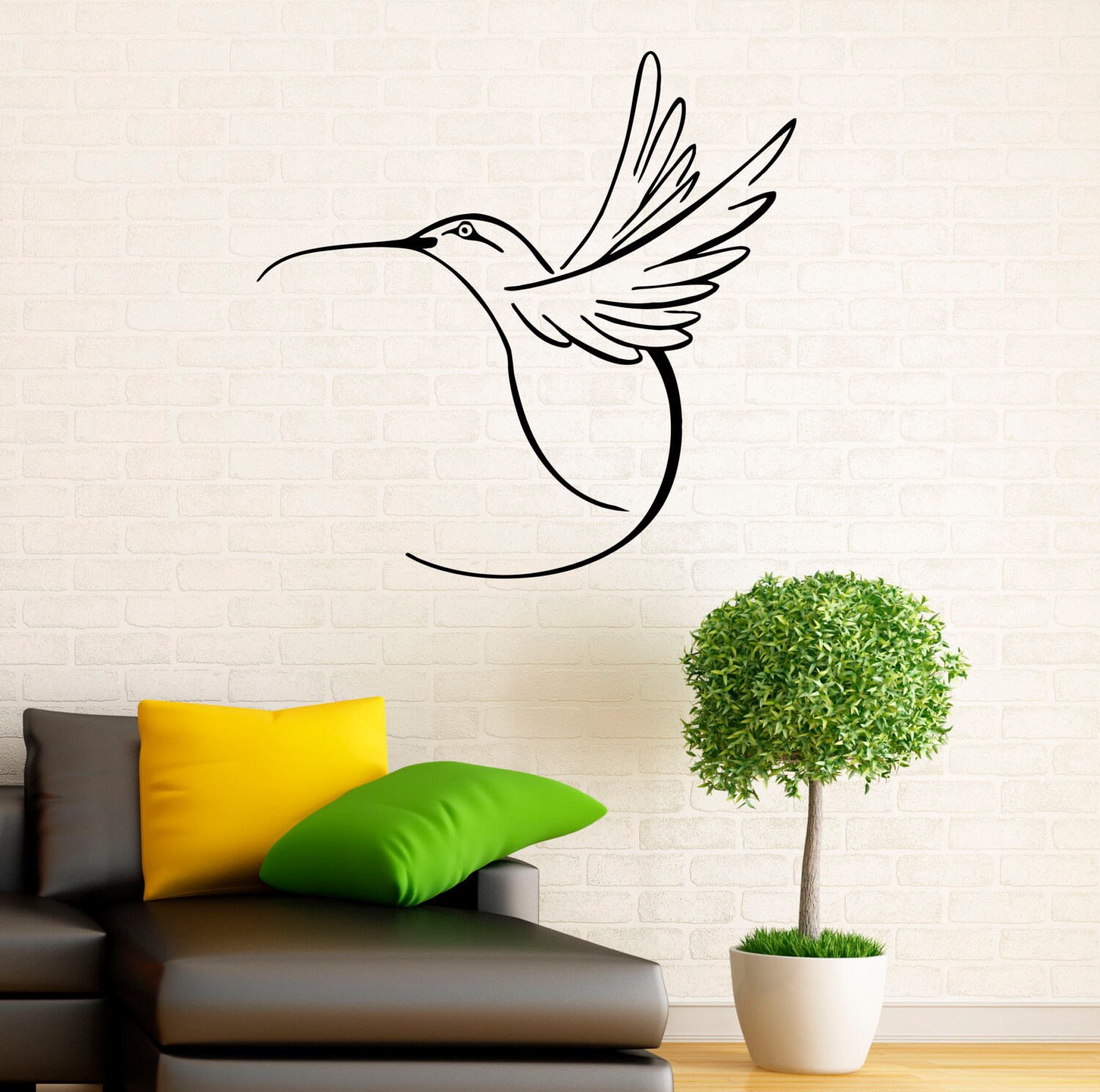 Hummingbird Wall Decal Colibri Bird Vinyl Window Stickers
