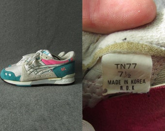 Size US7.5 | 80s Vintage Asics Gel Lyte II Alpha TN77 Sneakers Made in Korea R. O. C.
