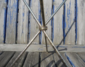 English Victorian Rare Brass Hearth Tripod CAT Trivet. W.Tonks.