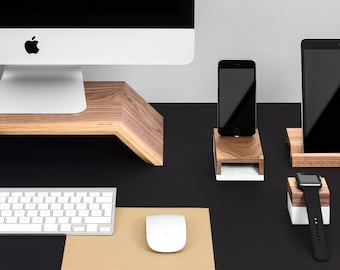 WoodUp OLYMP | Wooden monitor stand for iMac