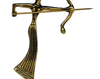 Artemis mini Bronze figure - Ancient Goddess of Hunt - Diana Mistress of Animals