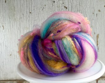 Art batt, fiber batt, spinning, felting, 1.3 ounces