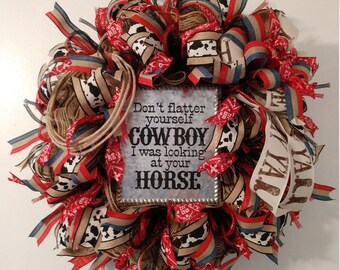 Western Cowgirl Wreath